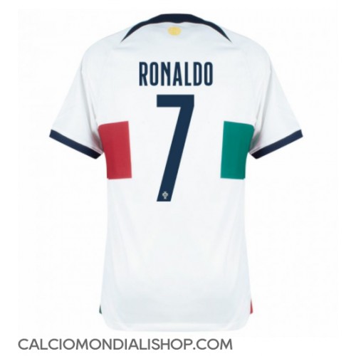 Maglie da calcio Portogallo Cristiano Ronaldo #7 Seconda Maglia Mondiali 2022 Manica Corta